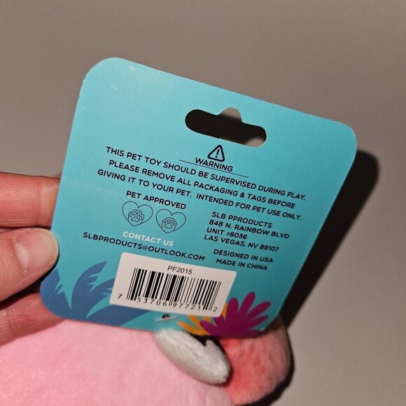 NEW Pawfam Pink Crab Plush Pet Dog Toy Squeaker 10" Stuffed Animal - Picture 6 of 7